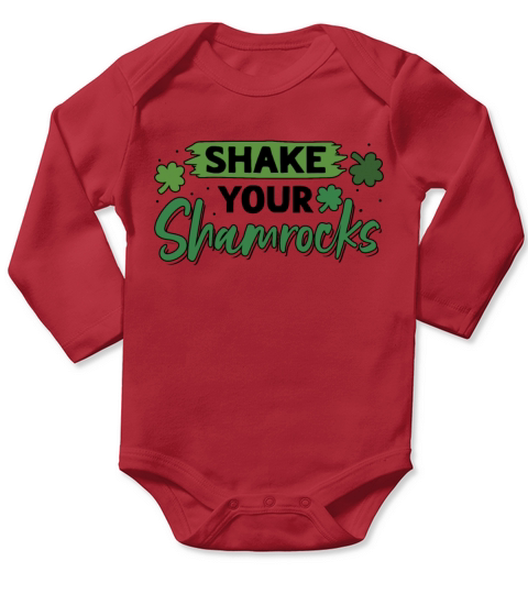 Funny Irish Saint Patricks Day Shake Your Long Sleeve Baby One-Piece