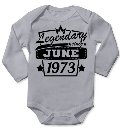 Vintage 1973 Birthday Sayings Long Sleeve Baby One-Piece