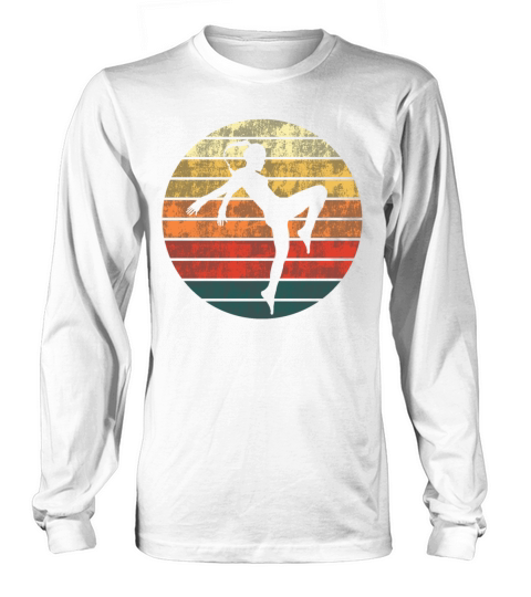 Kickboxer Kickboxing Retro Vintage Gift Women Long sleeved Unisex