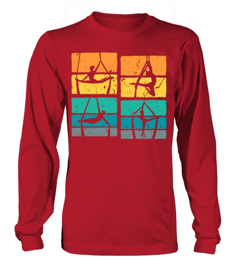 Retro Aerial Yoga Aerialist Long sleeved Unisex