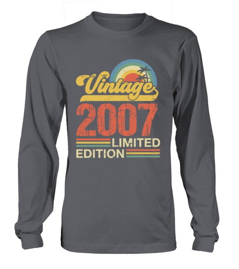 Retro Vintage 2007 Limited Edition Long sleeved Unisex