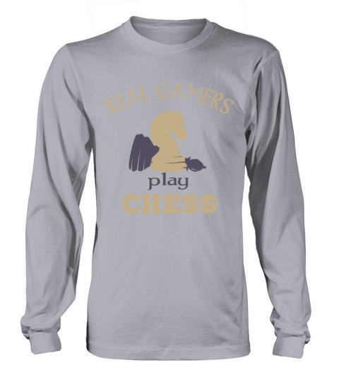 Vintage Chess Pieces Knight Chess Saying Gamer Long sleeved Unisex