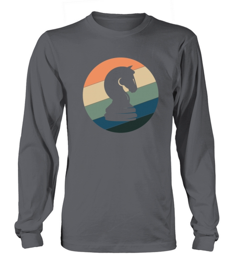 Vintage Knight Chess Pieces Chess Player Fan Long sleeved Unisex