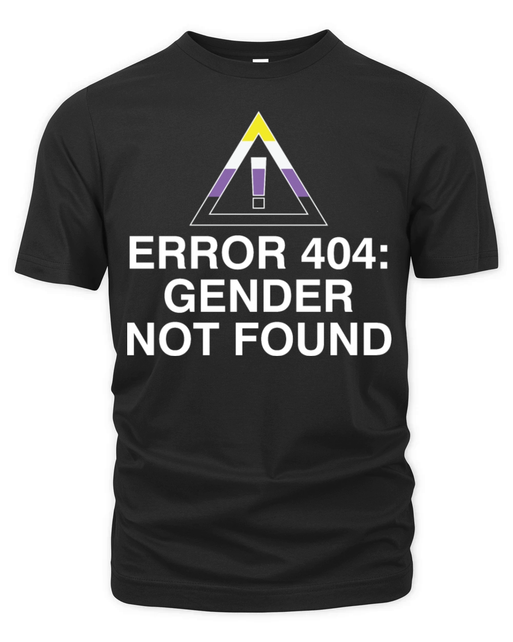 Error 404 Gender Not Found Organic Unisex T-shirt