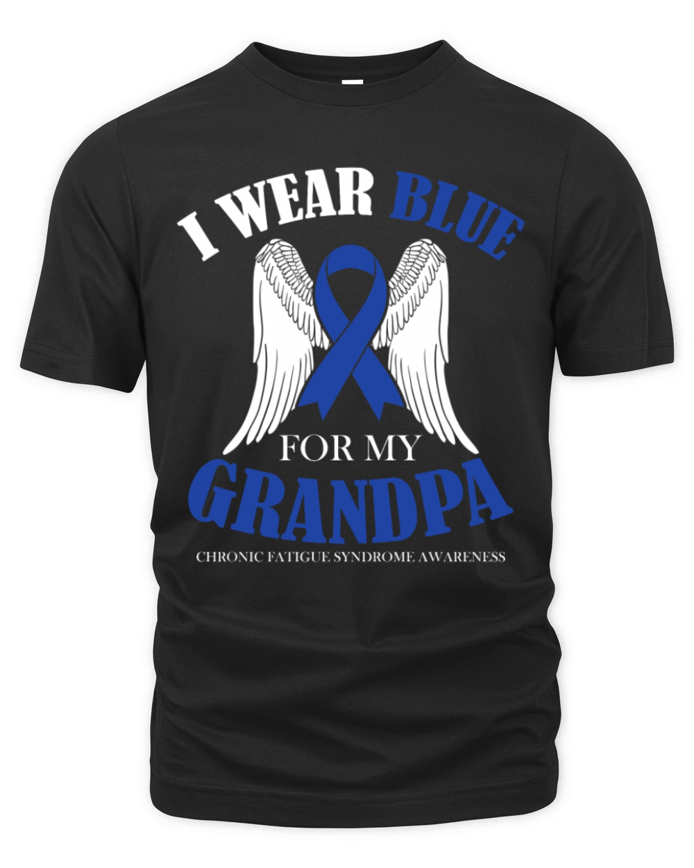 I Wear Blue For My Grandpa Chronic Fatigue Organic Unisex T-shirt