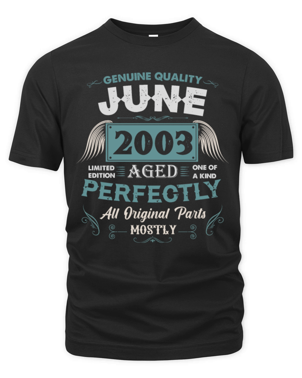 June 2003 Vintage Birthday Present Organic Unisex T-shirt