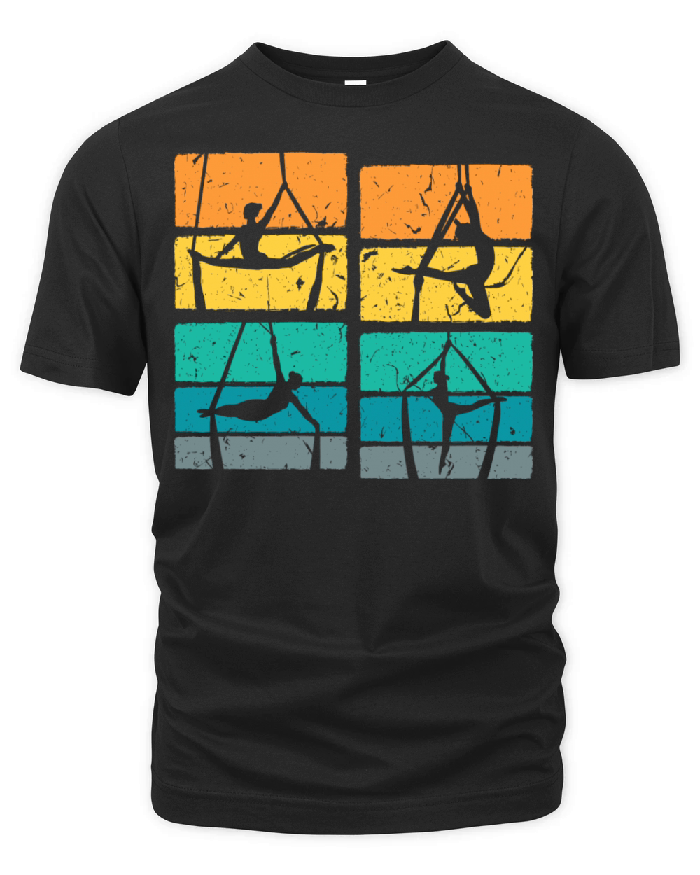 Retro Aerial Yoga Aerialist Organic Unisex T-shirt