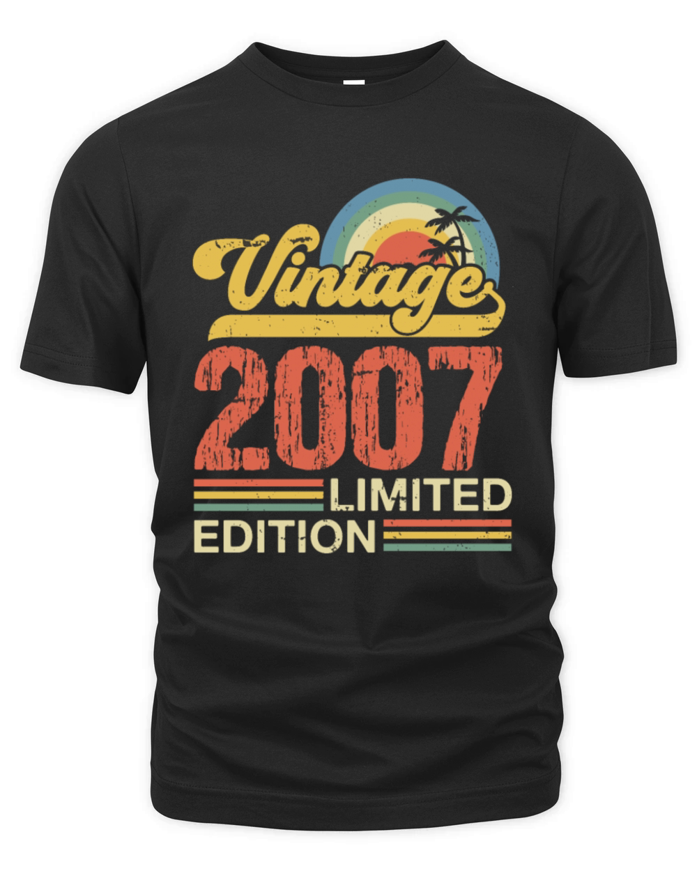 Retro Vintage 2007 Limited Edition Organic Unisex T-shirt
