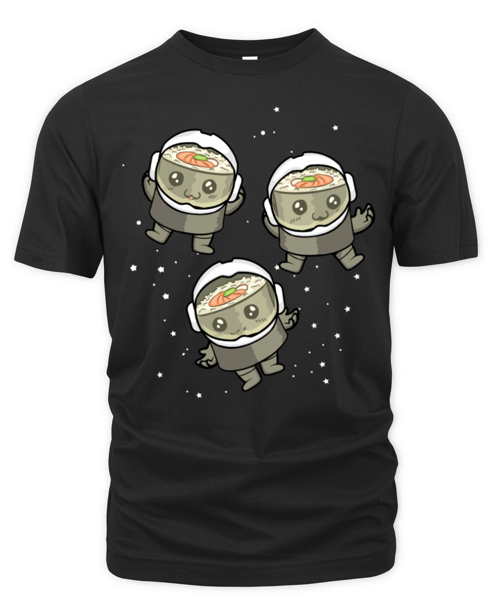 Sushi Roll Astronaut Gift Sushi Lovers Japanese Organic Unisex T-shirt
