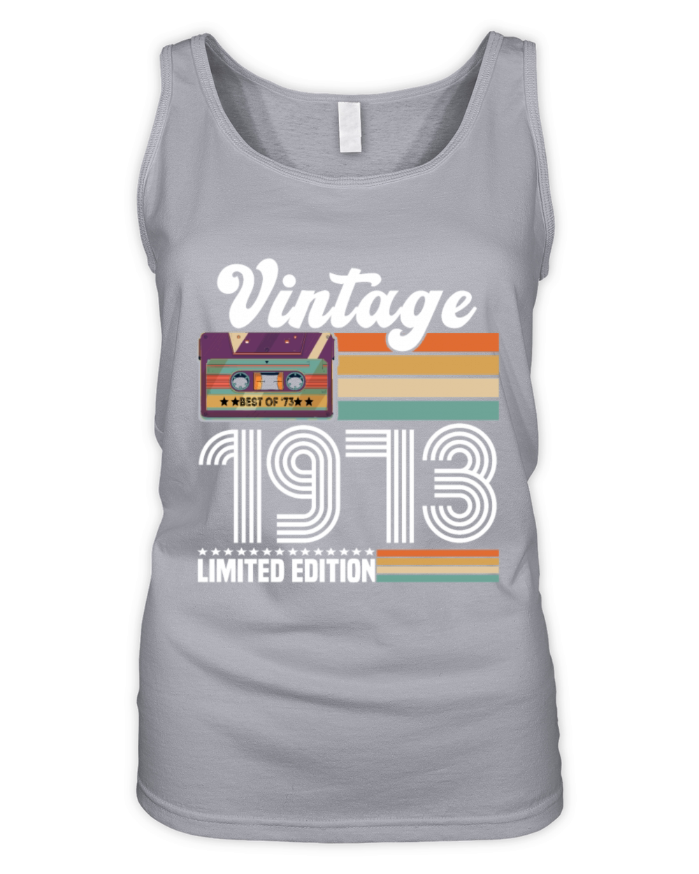 50 Year Old Gifts Vintage 1973 Limited Edition Organic Women's Tank Top