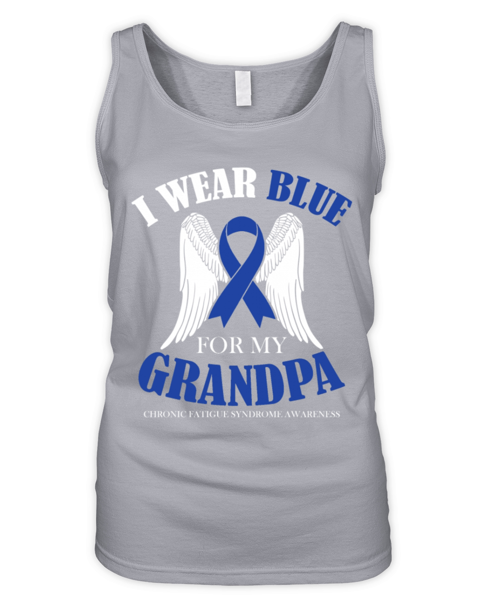 I Wear Blue For My Grandpa Chronic Fatigue Organic Women's Tank Top