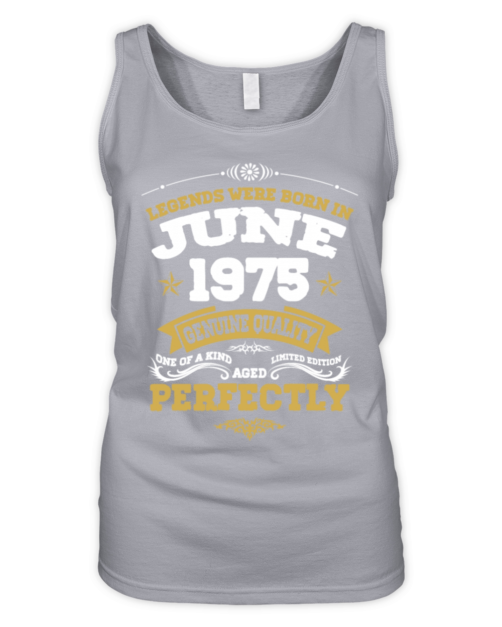Vintage Aged To Perfection June 1975 Organic Women's Tank Top