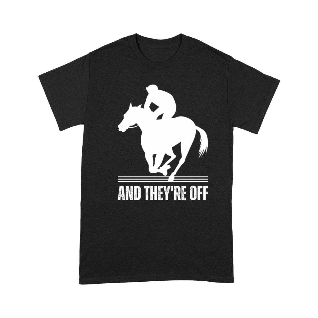 And Theyre OFF Horse Racing Derby Day Race Joker Premium T-shirt