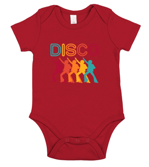 Disco Retro Vintage Short Sleeve Baby One-Piece