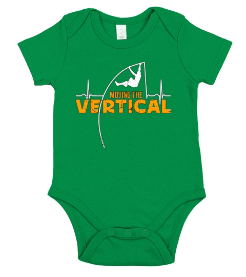 Pole Vault Moving The Vertical Track And Field Short Sleeve Baby One-Piece