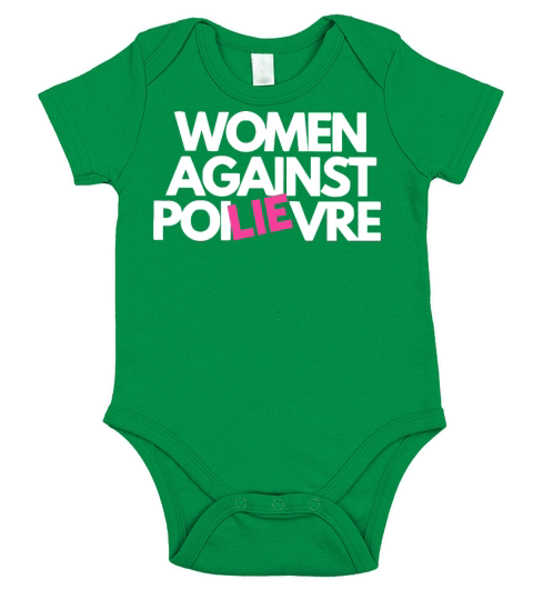Women Against Poilievre Short Sleeve Baby One-Piece