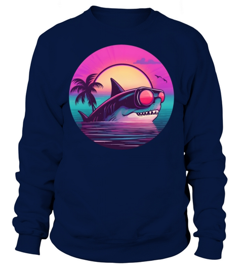 80s 90s Shark Lovers Vintage Sweatshirt Unisex