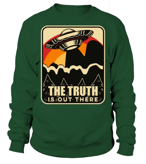 Funny Vintage UFO Alien Sweatshirt Unisex
