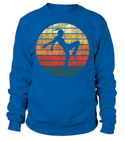 Kickboxer Kickboxing Retro Vintage Gift Women Sweatshirt Unisex