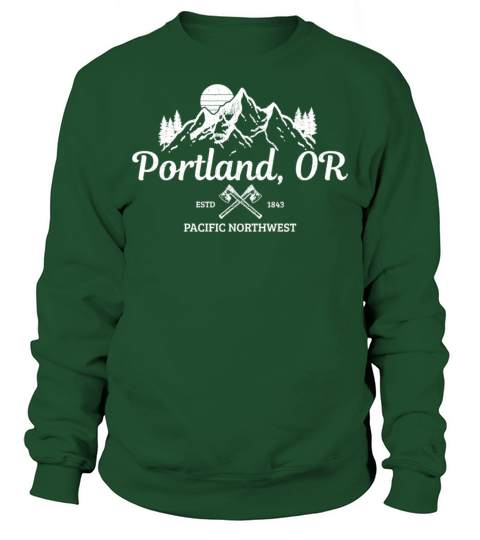Portland Oregon PNW Pacific Northwest Vintage Sweatshirt Unisex