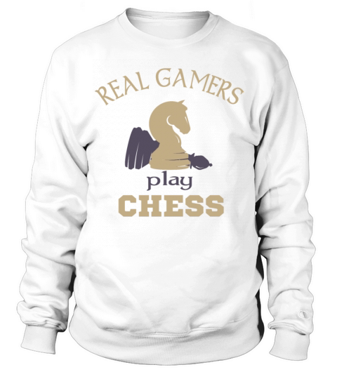 Vintage Chess Pieces Knight Chess Saying Gamer Sweatshirt Unisex