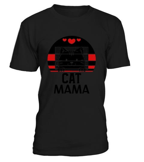 Distressed Cat Mom Shirt Vintage 80s Style Retro T-Shirt Unisex