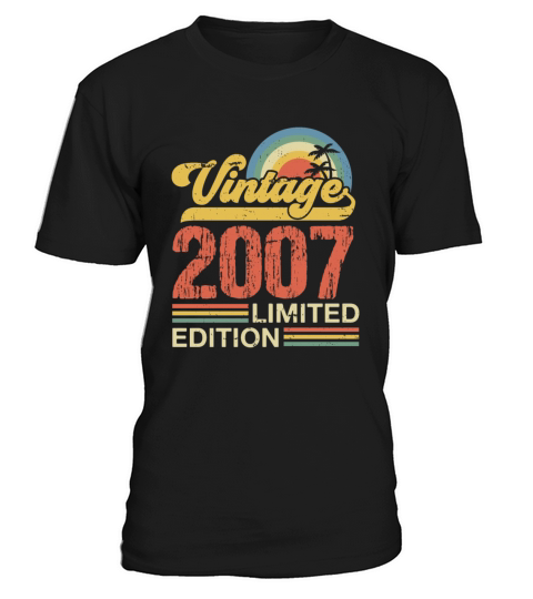 Retro Vintage 2007 Limited Edition T-Shirt Unisex