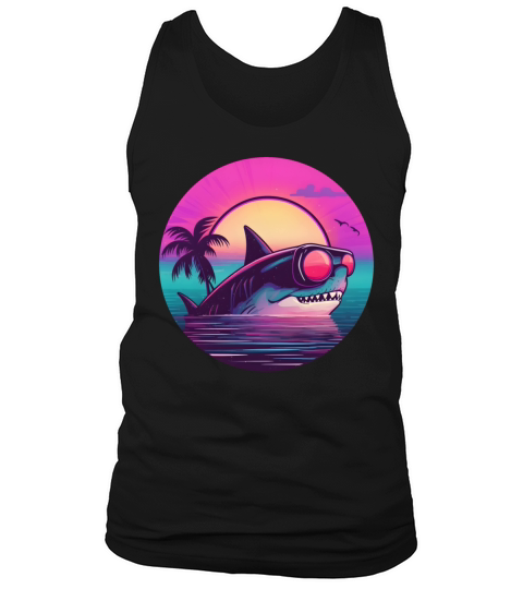 80s 90s Shark Lovers Vintage Tank Top Unisex