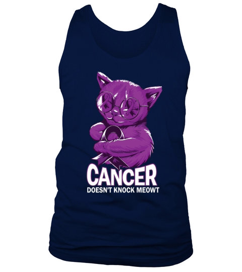 Cancer Doesnt Knock Pancreatic Cancer Tank Top Unisex