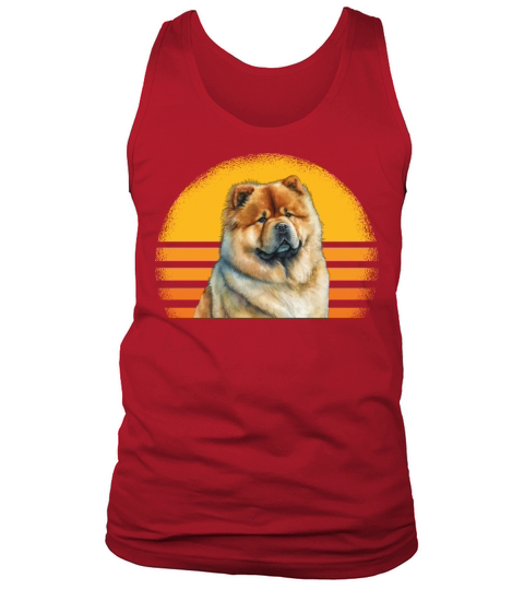 Chow Chow Dog Retro Vintage Tank Top Unisex
