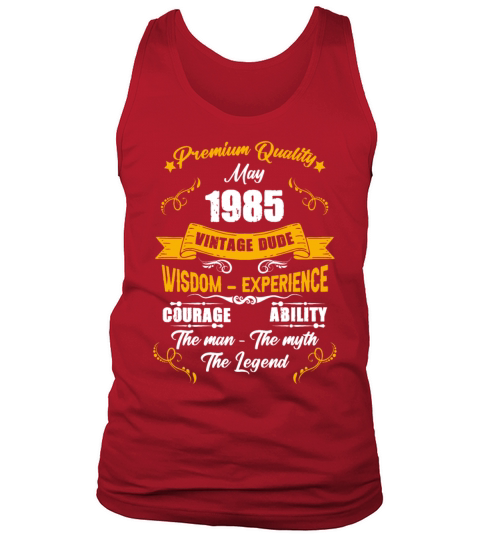 May 1972 Vintage Birthday Present Tank Top Unisex