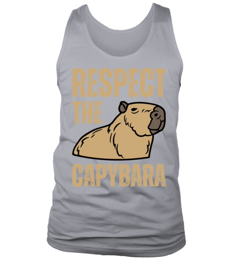RESPECT THE CAPYBARA Ok I Pull Up Capibara Animal Tank Top Unisex