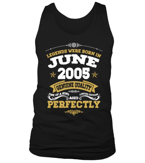 Vintage Aged To Perfection June 2005 Tank Top Unisex
