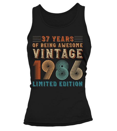 37 years of being awesome vintage 1986 limited edi Tank top Woman