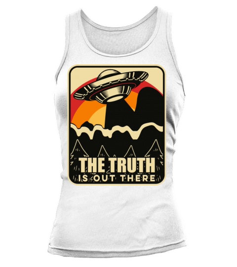 Funny Vintage UFO Alien Tank top Woman
