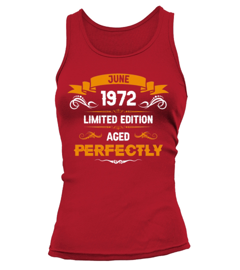 June 1972 Vintage Birthday Present Tank top Woman
