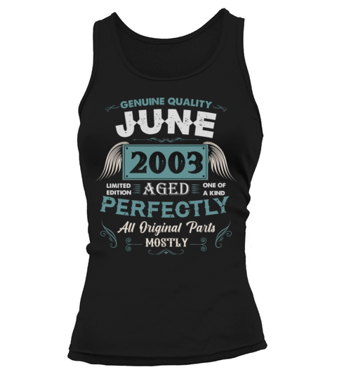 June 2003 Vintage Birthday Present Tank top Woman