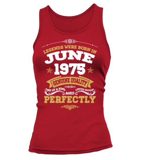 Vintage Aged To Perfection June 1975 Tank top Woman