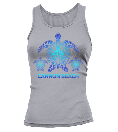 Vintage Cannon Beach Oregon OR Turtle Souvenirs Tank top Woman