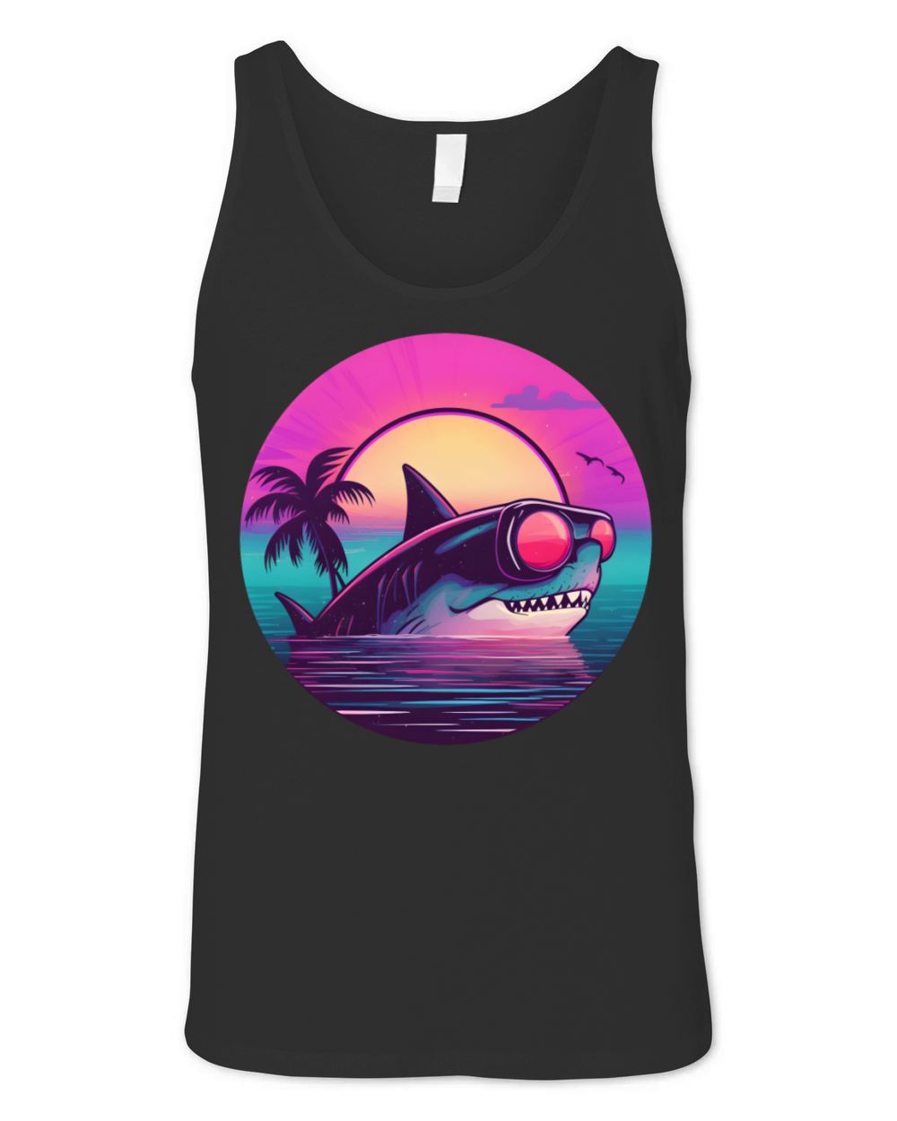80s 90s Shark Lovers Vintage Unisex Jersey Tank