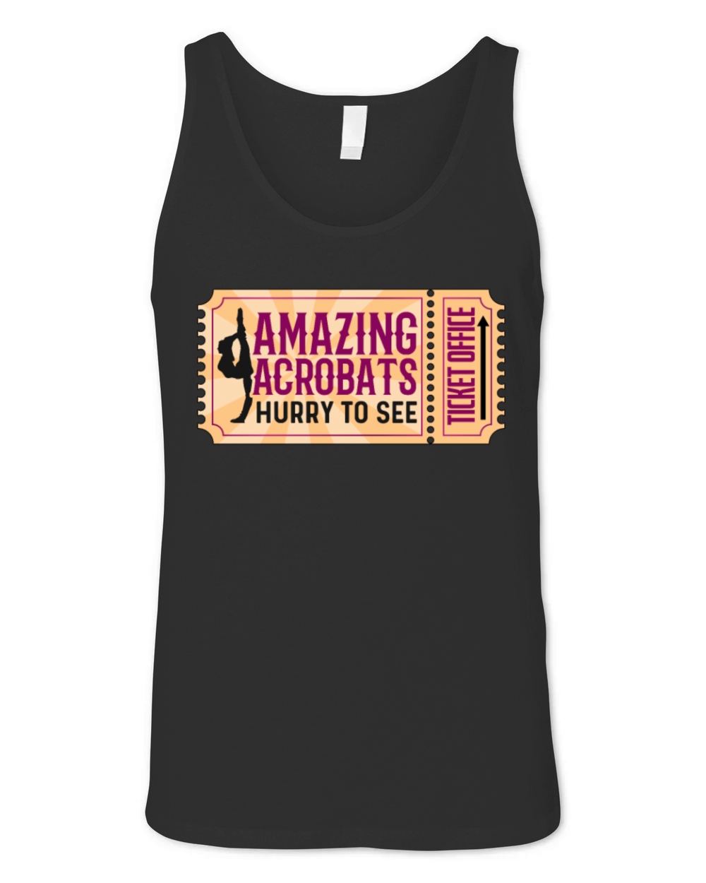 Contortion Amazing Acrobats Hurry To See Aerialist Unisex Jersey Tank