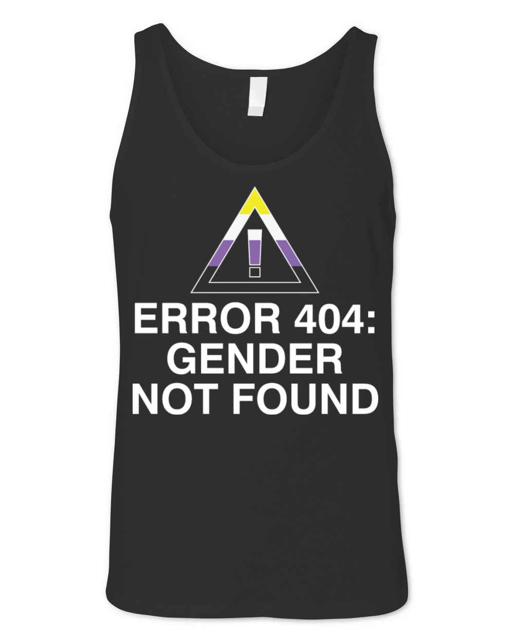 Error 404 Gender Not Found Unisex Jersey Tank