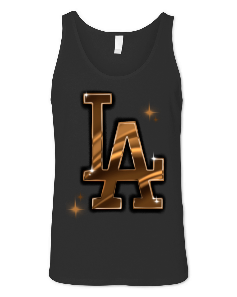 LA Brown and Black - Airbrush Unisex Jersey Tank