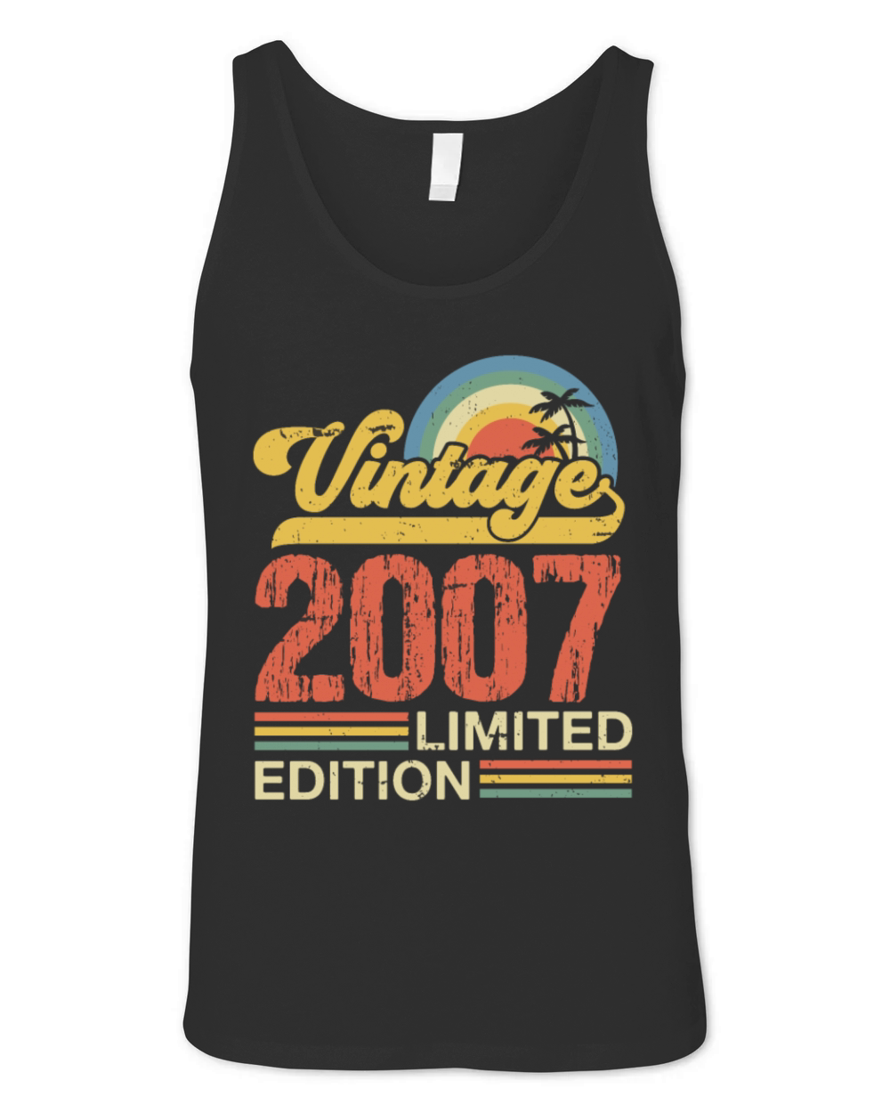 Retro Vintage 2007 Limited Edition Unisex Jersey Tank