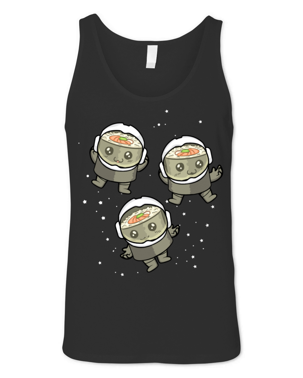 Sushi Roll Astronaut Gift Sushi Lovers Japanese Unisex Jersey Tank