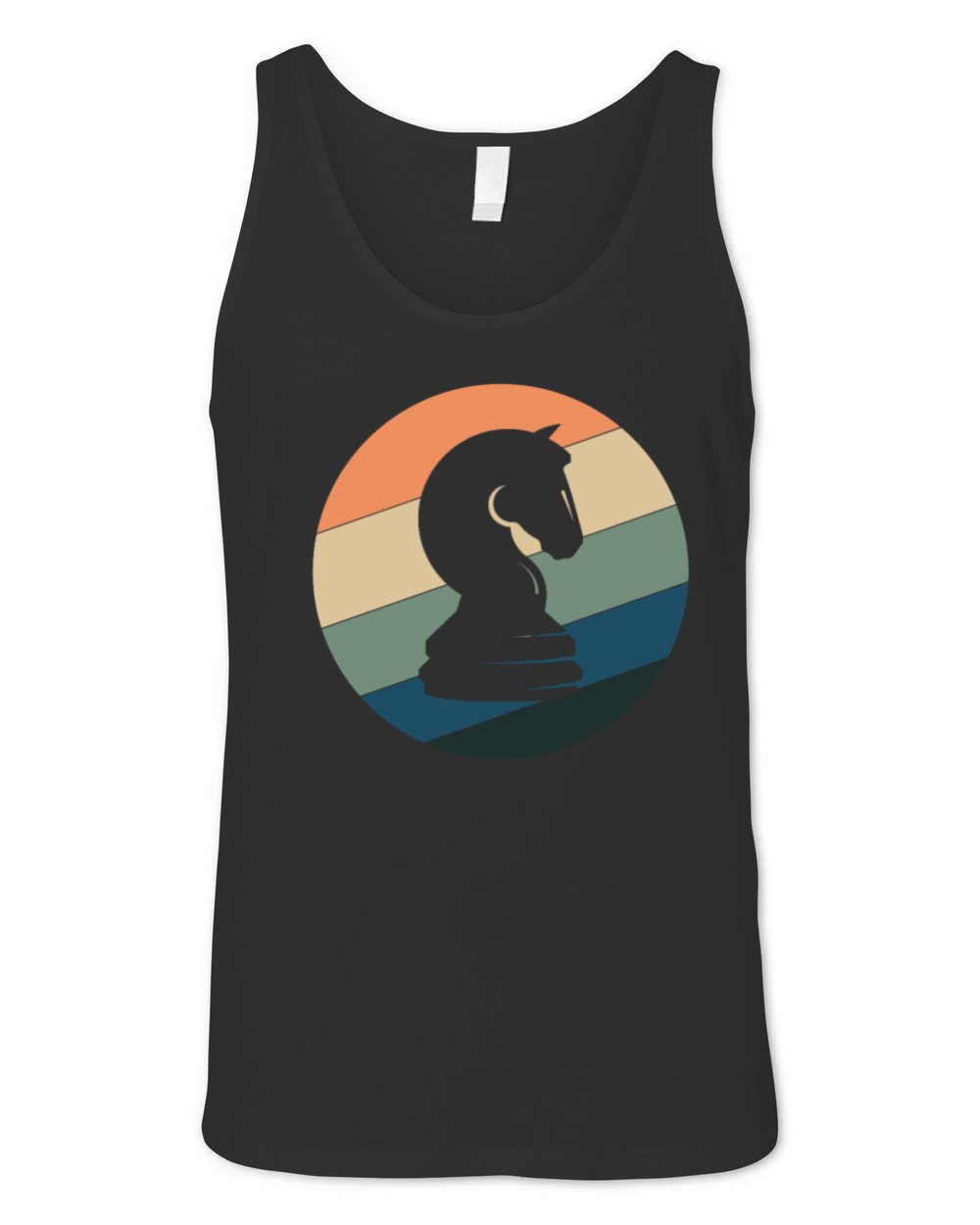 Vintage Knight Chess Pieces Chess Player Fan Unisex Jersey Tank