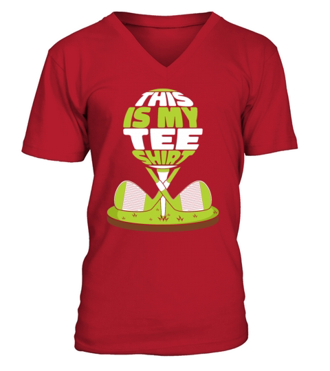 This Is My Golf Clothing Golfer Golfing Legend V-Neck T-shirt