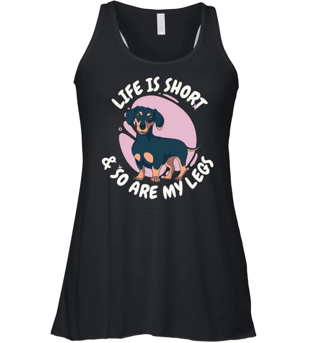 Funny Weenie Wiener Dog Quote Cute Dachshund Women's Flowy Tank Top