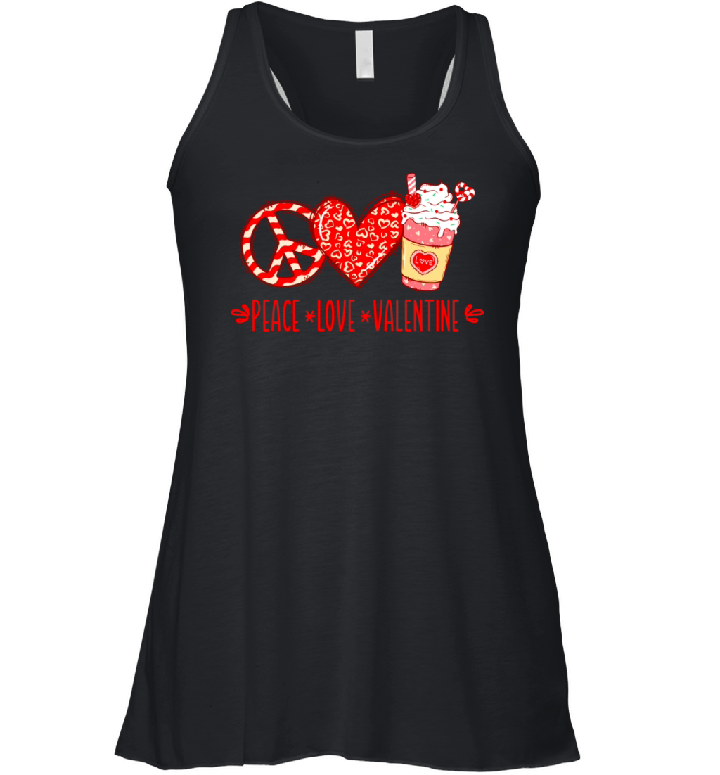 Peace Love Valentine Women's Flowy Tank Top