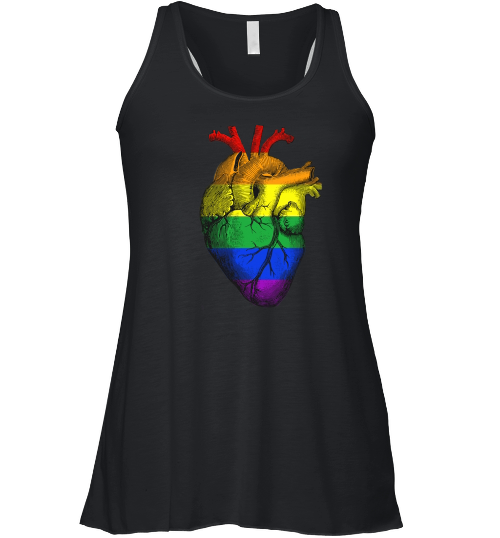 Pride heart Women's Flowy Tank Top